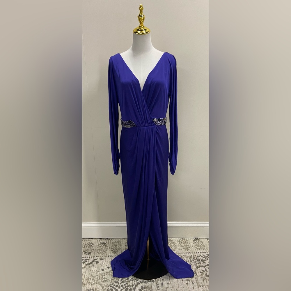Elegant Purple Evening Gown